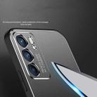 For OPPO Reno6 Pro+ Cool Frosted Metal TPU Shockproof Case(Black) - 6