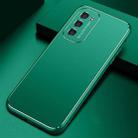 For OPPO A55 Cool Frosted Metal TPU Shockproof Case(Green) - 1
