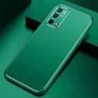 For OPPO K9 Cool Frosted Metal TPU Shockproof Case(Green) - 1