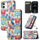 For iPhone 12 mini Colorful Magnetic Horizontal Flip PU Leather Case with Holder & Card Slot & Wallet (Magic Space) - 1