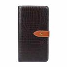 For OPPO A93s 5G idewei Crocodile Texture Horizontal Flip Leather Case with Holder & Card Slots & Wallet(Dark Brown) - 2