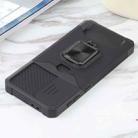 For Samsung Galaxy S21+ 5G Sliding Camera Cover Design PC + TPU Shockproof Case with Ring Holder & Card Slot(Black) - 4