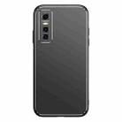 For vivo S7e / Y73s Cool Frosted Metal TPU Shockproof Case(Black) - 1