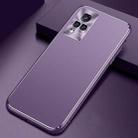 For vivo S9 Cool Frosted Metal TPU Shockproof Case(Purple) - 1