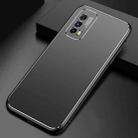 For vivo iQOO Z1x Cool Frosted Metal TPU Shockproof Case(Black) - 1