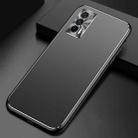 For vivo iQOO Neo5 Cool Frosted Metal TPU Shockproof Case(Black) - 1
