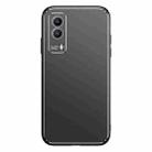 For vivo Y53s Cool Frosted Metal TPU Shockproof Case(Black) - 1