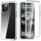 For iPhone 12 Pro Max C1 2 in 1 Shockproof TPU + PC Protective Case with PET Screen Protector(Transparent Matte) - 1