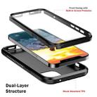 For iPhone 12 mini C2 2 in 1 Shockproof TPU + PC Protective Case with PET Screen Protector (Black) - 5