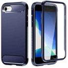 C2 2 in 1 Shockproof TPU + PC Protective Case with PET Screen Protector For iPhone SE 2022 / SE 2020 / 8 /7(Blue) - 1