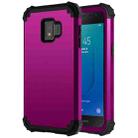 For Samsung Galaxy J2 Core 3 in 1 Shockproof PC + Silicone Protective Case(Dark Purple + Black) - 1