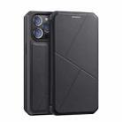 For iPhone 13 Pro Max DUX DUCIS New Skin X Series PU + TPU Horizontal Flip Leather Case with Holder & Card Slots (Black) - 1