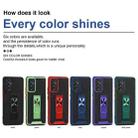 For Samsung Galaxy A82 5G Dual-color Skin Feel TPU + PC Magnetic Shockproof Case with Invisible Holder(Green) - 2