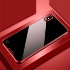 For iPhone XR SULADA Borderless Plated PC Protective Case(Red) - 1