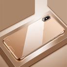 For iPhone XR SULADA Borderless Plated PC Protective Case(Gold) - 1