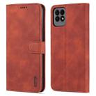 AZNS Skin Feel Calf Texture Horizontal Flip Leather Case with Card Slots & Holder & Wallet For Huawei Maimang 10 SE(Brown) - 1