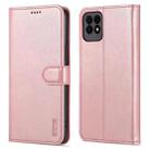 AZNS Skin Feel Calf Texture Horizontal Flip Leather Case with Card Slots & Holder & Wallet For Huawei Maimang 10 SE(Rose Gold) - 1