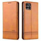 AZNS Magnetic Calf Texture Horizontal Flip Leather Case with Card Slots & Holder & Wallet For Honor Play 20(Light Brown) - 1