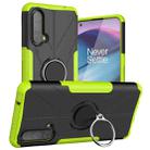 Machine Armor Bear Shockproof PC + TPU Protective Case with Ring Holder For OnePlus Nord CE 5G(Green) - 1