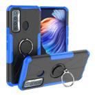 Machine Armor Bear Shockproof PC + TPU Protective Case with Ring Holder For Tecno Camon 17(Blue) - 1