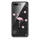 For iPhone 7 / 8 SULADA 3D Laser Engraving PC Plating Diamond Protective Case(Black) - 1