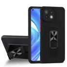 For Xiaomi Mi 11 Dual-color Skin Feel TPU + PC Magnetic Shockproof Case with Invisible Holder(Black) - 1