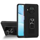 For Xiaomi Mi 10T Lite 5G Dual-color Skin Feel TPU + PC Magnetic Shockproof Case with Invisible Holder(Black) - 1