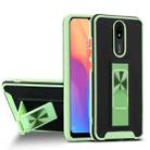 For Xiaomi Redmi 8A Dual-color Skin Feel TPU + PC Magnetic Shockproof Case with Invisible Holder(Green) - 1