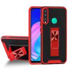 For Huawei Y7p Dual-color Skin Feel TPU + PC Magnetic Shockproof Case with Invisible Holder(Red) - 1