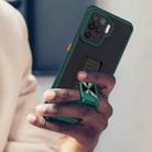 For OPPO A94 Dual-color Skin Feel TPU + PC Magnetic Shockproof Case with Invisible Holder(Green) - 5