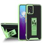For vivo V20 Dual-color Skin Feel TPU + PC Magnetic Shockproof Case with Invisible Holder(Green) - 1