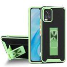For vivo V20 Pro Dual-color Skin Feel TPU + PC Magnetic Shockproof Case with Invisible Holder(Green) - 1
