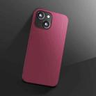 X-level Knight Series Ultra-thin All-inclusive PU Case For iPhone 13(Wine Red) - 1