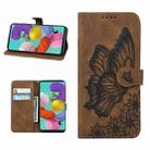 For iPhone 13 Retro Skin Feel Butterflies Embossing Horizontal Flip Leather Case with Holder & Card Slots & Wallet(Brown) - 1