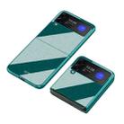 For Samsung Galaxy Z Flip3 5G Shockproof Piano Paint Protective Case(Green) - 1