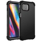 For Motorola Moto G 5G Plus 3 in 1 Shockproof PC + Silicone Protective Case(Black) - 1