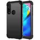 For Motorola Moto G Power 3 in 1 Shockproof PC + Silicone Protective Case(Black) - 1