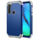 For Motorola Moto G Stylus 3 in 1 Shockproof PC + Silicone Protective Case(Navy Blue + Grey) - 1