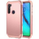 For Motorola Moto G Stylus 3 in 1 Shockproof PC + Silicone Protective Case(Rose Gold) - 1
