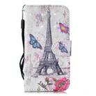 3D Painting Pattern Coloured Drawing Horizontal Flip PU Leather Case with Holder & Card Slots & Wallet For iPhone 13(Eiffel Tower) - 2