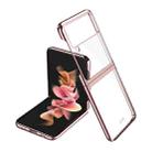 For Samsung Galaxy Z Flip3 5G Symphony Plating PC Shockproof Protective Case(Rose Gold) - 1