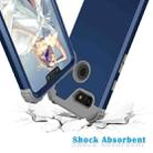 For Google Pixel 3 XL 3 in 1 Shockproof PC + Silicone Protective Case(Navy Blue + Grey) - 4