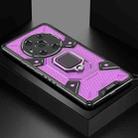 For Honor Magic3 Space PC+TPU Shockproof Case with Ring Holder(Purple) - 1
