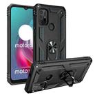 For Motorola Moto G30 / G10 Shockproof TPU + PC Protective Case with 360 Degree Rotating Holder(Black) - 1