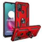 For Motorola Moto G30 / G10 Shockproof TPU + PC Protective Case with 360 Degree Rotating Holder(Red) - 1