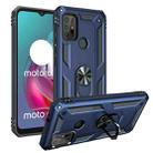 For Motorola Moto G30 / G10 Shockproof TPU + PC Protective Case with 360 Degree Rotating Holder(Blue) - 1