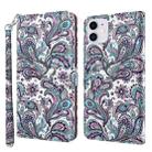 For iPhone 13 3D Painting Pattern Horizontal Flip TPU + PU Leather Case with Holder & Card Slots & Wallet(Swirl Pattern) - 1