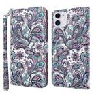 For iPhone 13 Pro 3D Painting Pattern Horizontal Flip TPU + PU Leather Case with Holder & Card Slots & Wallet (Swirl Pattern) - 1