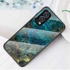 For OnePlus Nord 2 5G Marble Pattern Glass + TPU Protective Case(Emerald) - 1