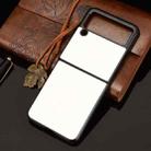 For Samsung Galaxy Z Flip3 5G Shockproof Crocodile Texture PC + PU Case(White) - 5
